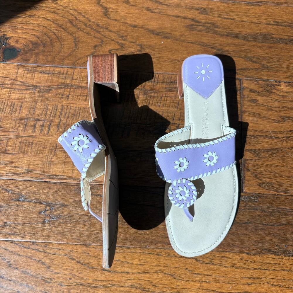 Apostrophe Jaclyn Purple Lilac Leather Upper Sz 9M Brazil